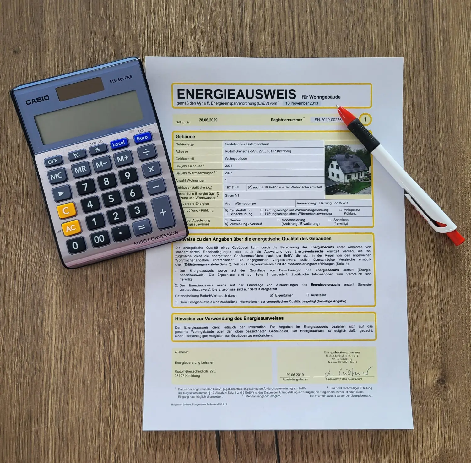 Energieberatung Leistner  — Kirchberg — Heizlastberechnungen